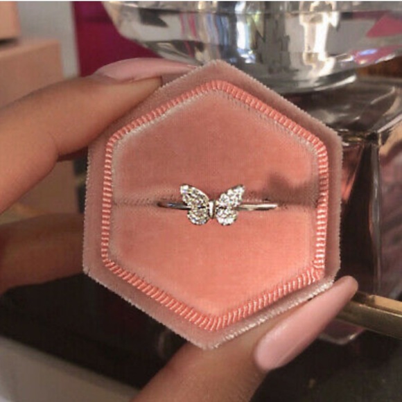 NEW 925 sterling silver cute butterfly Ring - Picture 3 of 4